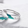 thumbnail image 6 of CZ Polar Lights Matching Couple Rings for Him and Her 925 Sterling Silver Crystal Aurora Polaris Promise Eternity Rings Open Statement Rings Engagement Band Adjustable Dainty Jewelry Gifts, 6 of 6
