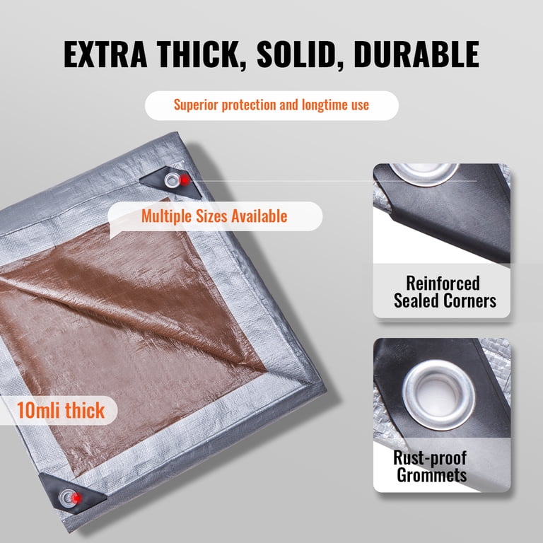 KFFKFF Heavy-Duty Waterproof Tarp, 16' x 20' photo 4