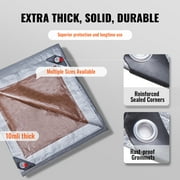 VEVOR Tarp 16 x 20 ft 10Mil Heavy Duty Waterproof Plastic Poly Tear UV Resistant