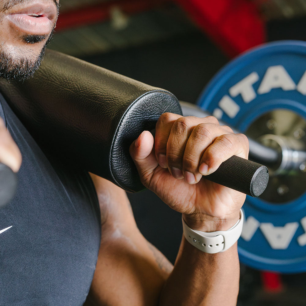 Titan Fitness USA Made TITAN Series Safety Squat Bar, Shoulder and Arm Pads
