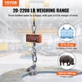 thumbnail image 2 of Báscula de grúa VEVOR Industrial Heavor Heavy Duty de 1000 kg/2200 libras, 2 of 9