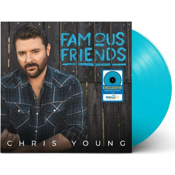 Chris Young - Famous Friends (Aqua Vinyl) - Music & Performance [Exclusive]