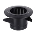 thumbnail image 3 of Black Abs Round Ventilation Hose Diffuser Grille Cover Wall Ceiling Mounting 75Mm, 3 of 10