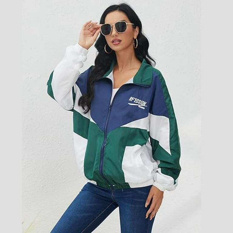 JUMESG Jacket Women Women's Jacket Zip Up Lightweight JUMESG Jacket Women Women's Jacket Zip Up Lightweight