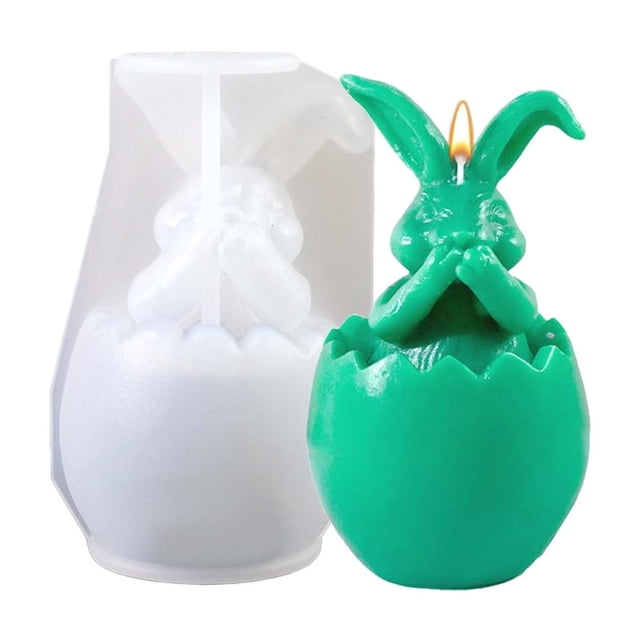 Puntoco Liquidación de artículos de cocina Pascua No escuches, no digas, no mires Molde de gel de sílice Molde para velas de aromaterapia