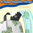 thumbnail image 5 of LightGreen Cartoon Dinosaurs Pattern 17" Waterproof Oxford School Backpacks for Teens, S-Shape Padded Straps, for School, Travel, Hiking, Camping, 5 of 5
