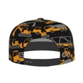 thumbnail image 4 of Haiem Yellow Excavator Classic Snapback Cap Flat Bill Hat Baseball Cap Adjustable Size Cotton Dad Hat, 4 of 9