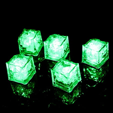

Pmedae Party Decorative LED Ice Cubes Light MultiColor Liquid Sensor Bar Party 12 pcs