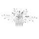 thumbnail image 5 of Accesorios para el cabello de boda con flores, peineta de boda con perlas para mujeres y niñas, 5 of 5