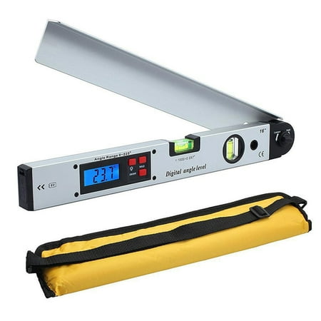 

225 Degree Digital Display Angle Ruler Building Protractor Aluminum Alloy Digital Woodworking Goniometer New