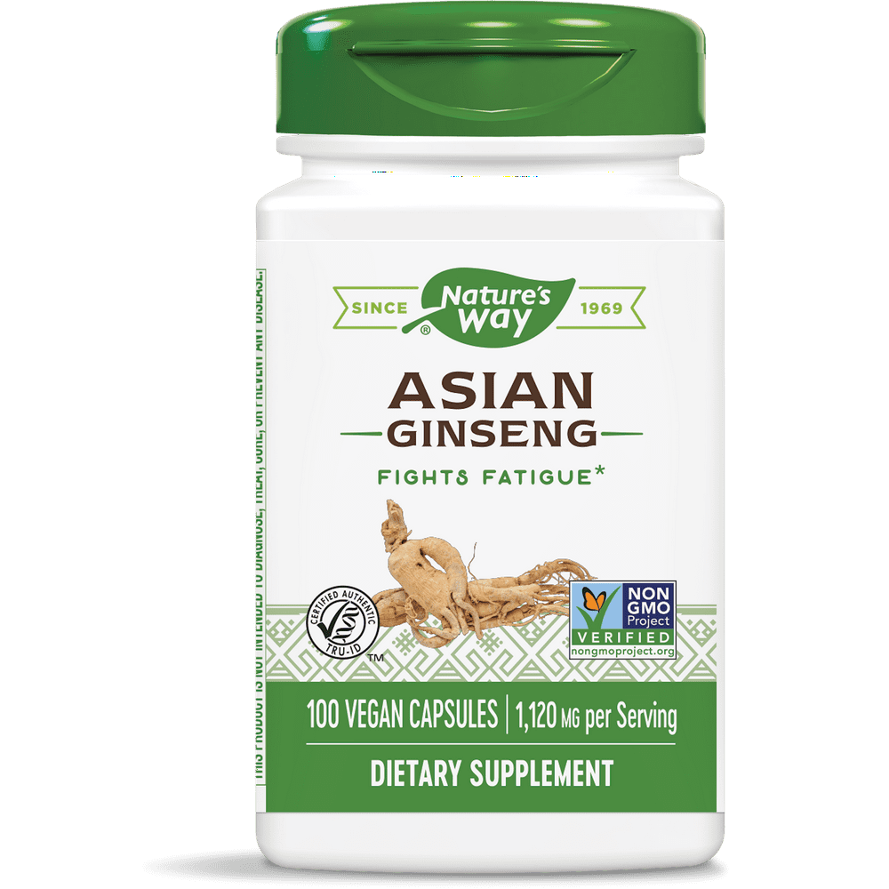 Nature's Way Premium Herbal Asian Ginseng, 560 mg, 100 Ct
