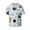 Cartoon Planets, variant on offers the Cartoon Planets for Men's Casual Short-sleeved Shirt, a button-up collared shirt with a pocket, perfect for beach vacations and yacht travel in the 4X-Large size.
