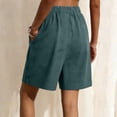 thumbnail image 6 of fheaev Wide Leg Shorts for Women Elastic Waist Knee Length Loose Fit with Pockets Summer Casual Beach Vacation Wear M-3XL, 6 of 6