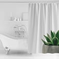 thumbnail image 2 of JOOCAR Waterproof Shower Curtain Liner, Natural Simple Plant Green Agave Shower Curtains for Bathroom, Showers Stall & Clawfoot Tub, 72x72 inch Polyester Fabric Shower Curtain, 2 of 6