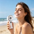 thumbnail image 1 of Vacemry USB Rechargeable Handheld Fan, Slim High-Speed Digital Display Powerful Wind, Desktop Fan Outdoor Fan for Home Office Travel Camping, 1 of 8