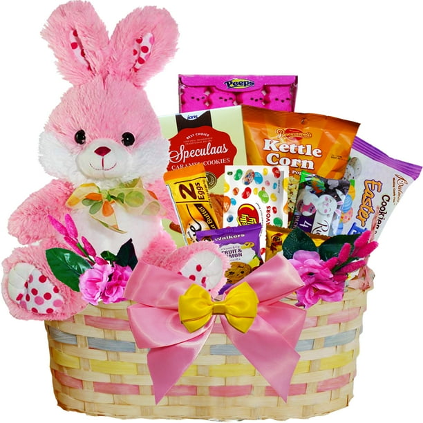 My Special Bunny Easter Gift Basket PINK Plush Bunny Rabbit Walmart