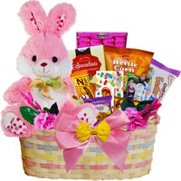 My Special Bunny Easter Gift Basket PINK Plush Bunny Rabbit