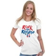 thumbnail image 4 of Dominican Pride Rock the Republic Womens Slim Fit Graphic Tee Brisco Brands S, 4 of 5