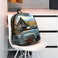 thumbnail image 5 of Pofeuu Vintage Truck Farm Scene Print Laptop Backpack Travel Canvas Backpack for School Lightweight and Comfortable Backpack College Backpack Schoolbag, 5 of 6
