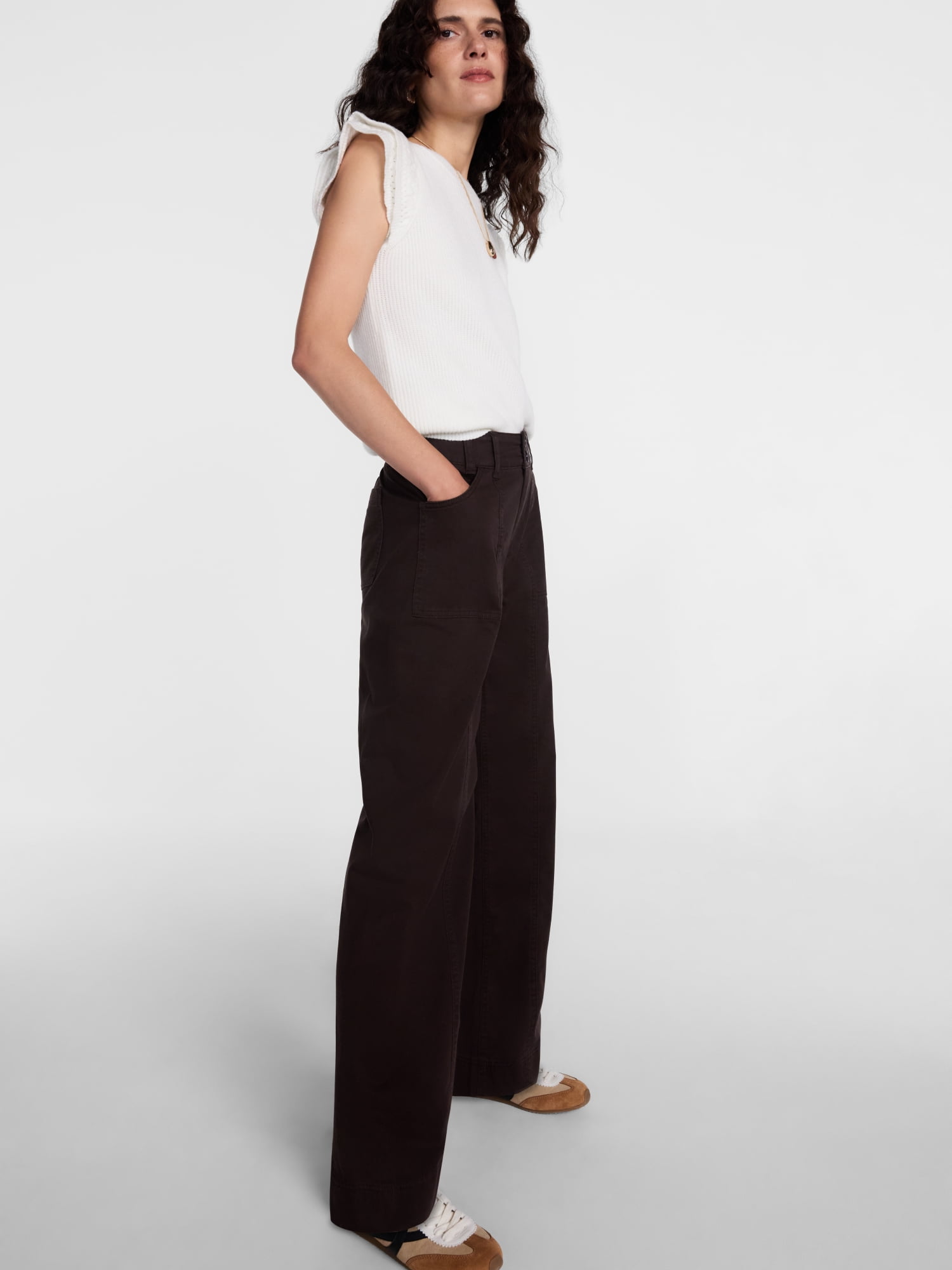 Scenario Women's Wide Leg Utility Pants, 31" Inseam, Sizes 0-20