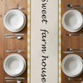 thumbnail image 4 of Table Runner 48 Inches Long for Kitchen Dining, Pig Sunflowers Dresser Scarf Farmhouse, Dining Table Decorations for Wedding/Parties, Yellow Floral Farmhouse Checkered Rustic 13 x 48 In, 4 of 8