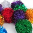 thumbnail image 5 of Cat Sparkle Balls Large, Cat Toys Balls for Indoor Cats, 20Pcs Cat Pom Pom Balls 2 inch, Assorted Color Glitter Sparkle Balls for Cats, Tinsel Balls for Cats, Cat Balls Kitten Toys Cat Toys, 5 of 5