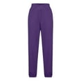 thumbnail image 7 of IWRICH Sweatpants Women Baggy Cross High Waisted Petite Sweat Pants with Pockets Lined Joggers Loose Jogger Pants Purple M, 7 of 7