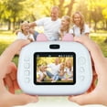 thumbnail image 2 of 2.4 IPS Kids Instant Cameras Birthday Gifts For Boys And Girls Kids Toys HD Digital Video Camera 5 Puzzle Games With 32GB Card Pink, 2 of 5