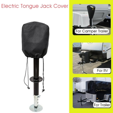 Universal Electric Tongue Jack Cover Protector For RV Travel Trailer Camper 11.81x12.99 (The Best Camper Trailer)