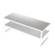 thumbnail image 1 of Soporte para monitor de computadora, resistente, para apartamentos, escritorio y portátil. Blanco de 2 niveles., 1 of 9