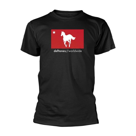 Deftones Adult White Pony Worldwide T-Shirt