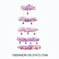 thumbnail image 3 of Hanging Christmas Tree with Lights, Wall Hanging Christmas Decoration, Tinsel Christmas Tree Wall Decor for Small Spaces, Apartment Indoor Holiday Decoration, 3 of 6