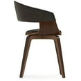 thumbnail image 4 of Simpli Home Lowell Bentwood Dining Chair in Distressed Brown Vegan Faux Leather, 4 of 11