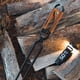thumbnail image 5 of Manejo Largo Fuego Póker Firewood Clip Fire Tinks Acero Carbono Ligero Con Cubierta Cuero Herramientas para Acampar Al Aire Libre, 5 of 9