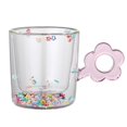 thumbnail image 1 of Taza de Vidrio de Doble Pared Macarena Taza Transparente con Asa Hecha a Mano para Té Bebida Caliente, 1 of 8