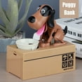 thumbnail image 2 of Little Dog Puggy Bank Battery Powered Robotic Coin Munching Toy Money Box Saving Money Coin Bank For Kids, 2 of 2