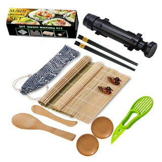 Husfou 16 in 1 Sushi Making Kit DIY Sushi Bazooka Maker with Bamboo Sushi  Rolling Mats, Paddle, Spreader, Chopsticks Holder, DIY Sushi Roller Machine