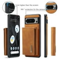 thumbnail image 5 of 2 in 1 Wallet Case for Google Pixel 9 Pro XL, Retro PU Leather Cell Phone Back Cover Magnetic Detachable with Wallet Credit Card Cash Holder Kickstand for Google Pixel 9 Pro XL, Brown, 5 of 10