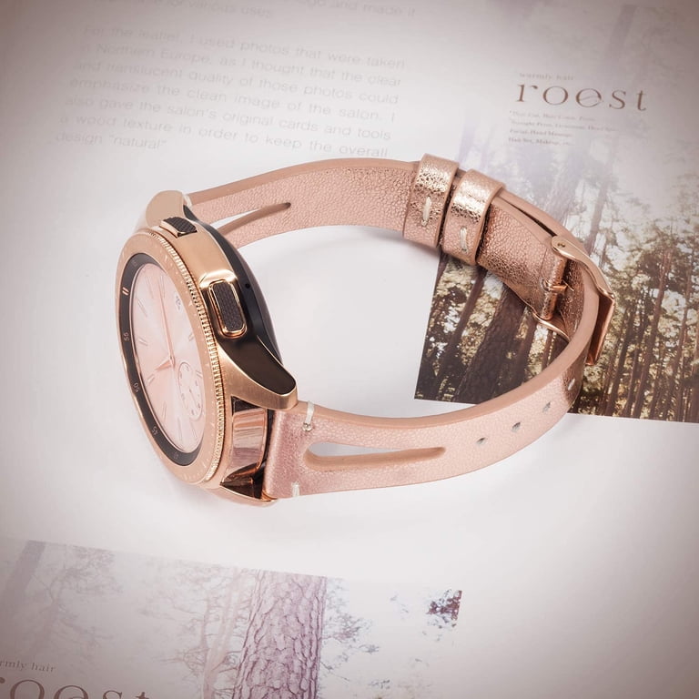 TOYOUTHS Leather Bands for Samsung Galaxy Watch 42mm/Active  display picture 1