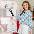 thumbnail image 6 of Xoenoiee Otter Starfish Seashell Conch Print Girls's Half Quarter Zip Oversized Sweatshirts Fleece Pullover Hoodie 2025 Mockneck Teen Girl Early Fall Outfits, Size 5-6 Years, 6 of 7