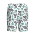 thumbnail image 5 of Fotbe Bears and Tropical Leaves Pajama Shorts for Men, Men's Pajama Bottoms, Sleepwear,Short Pajama Pants-XX-Large, 5 of 9