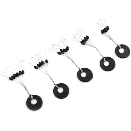 100pcs Bobber Stoppers for Fishing Line PVC Float Bobber Bead Fishing ...