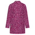 thumbnail image 5 of Women's Plus Size Burgundy Dot Print Cardigan, Long Sleeve Open Front Tunic with Pockets, 5 of 8