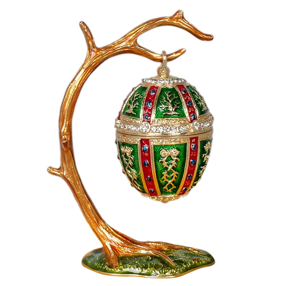 ST. PETERSBURG GTH Jewelry Gift Box for Necklace Ornament Imperial Egg Jewelry Box 4.13-inch Desk Trinkets Unique Boxes