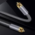thumbnail image 2 of Type A 15m RCA to RCA Male to Male Digital Audio Coaxial Cable Pure Copper SPDIF Coaxial Cable, 2 of 4