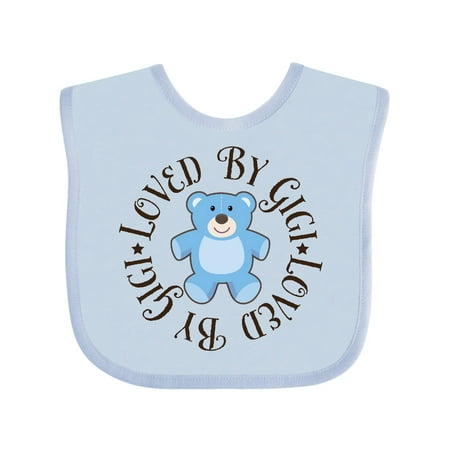 

Inktastic Loved by Gigi Baby Boy Gift Baby Boy Bib