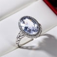thumbnail image 2 of Regalo Piedra Mujeres Anillo Joyería Compromiso Blanco Anillos de boda, 2 of 7