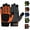 Black Orange, variant on Men’s Heavy Duty Work Gloves Utility Mechanic Working Touch Screen, Anti-Abrasion, Anti-Slip Palm & Knuckle Protection Multi-Purpose Use Safety Gloves (Black, XL)