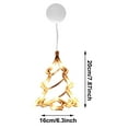 thumbnail image 3 of Snowflake LED Window Lights with Suction Cup Battery Operated Acrylic Indoor Christmas Decor Lights for Window Wall Door, 3 of 5