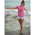 thumbnail image 3 of Pipeline Waveflower Floral Graphic Design - T-shirt Women's, 3 of 4
